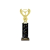 Single Column<BR> Winged Wheel Trophy<BR> 10-12 Inches<BR> 9 Colors