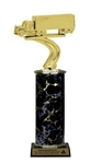 Single Column<BR> Tractor Trailer Trophy<BR> 10-12 Inches<BR> 9 Colors
