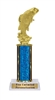 Single Column<BR> Standing Bass Trophy<BR> 10-12 Inches<BR> 9 Colors