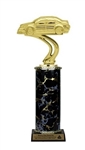Single Column<BR> Rally Car Trophy<BR> 10-12 Inches<BR> 9 Colors