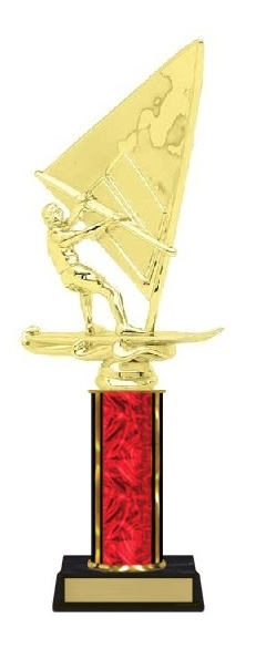 Single Column<BR> Windsurfing Trophy<BR> 10-12 Inches<BR> 10 Colors