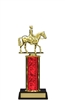 Single Column<BR> Equestrian English Trophy<BR> 10-12 Inches<BR> 9 Colors