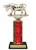 Single Column<BR> Raging Bull Trophy<BR> 10-12 Inches<BR> 10 Colors