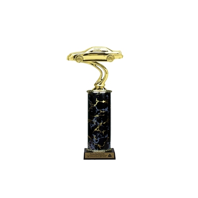 Single Column<BR> Stock Car Trophy<BR> 10-12 Inches<BR> 9 Colors