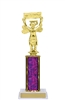 Single Column<BR> Wisdom Bee Trophy<BR> 10-12 Inches<BR> 10 Colors