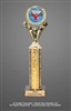 Single Column<BR> Beer Pong Trophy<BR> 10-12 Inches<BR> 10 Colors