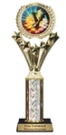 Single Column<BR> Chess King Trophy<BR> 10-12 Inches<BR> 10 Colors