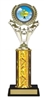 Single Column<BR> Pickleball Trophy<BR> 10-12 Inches<BR> 10 Colors