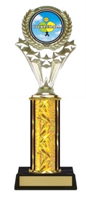 Single Column<BR> Pickleball Trophy<BR> 10-12 Inches<BR> 10 Colors