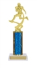 Single Column<BR> Motion Football Trophy<BR> 10-12 Inches<BR> 10 Colors