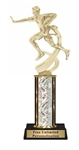 Single Column<BR> Male Flag Football Trophy<BR> 10-12 Inches<BR> 10 Colors
