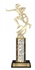 Single Column<BR> Female Flag Football Trophy<BR> 10-12 Inches<BR> 10 Colors