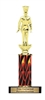 Single Flame Column<BR> Chef Trophy<BR> 10-12 Inches