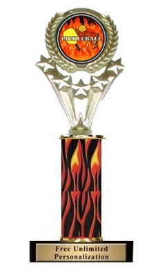 Single Flame Column<BR> Pickleball Flame Trophy<BR> 10-12 Inches