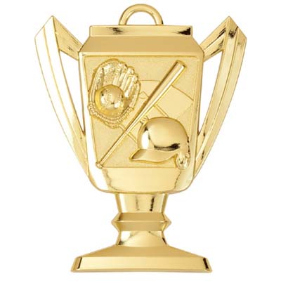 Trophy Baseball Medal<BR> Gold/Silver/Bronze<BR> 2.75 Inches