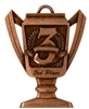 Trophy 3rd Place Medal<BR> Bronze<BR> 2.75 Inches