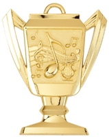 Trophy Music Medal<BR> Gold/Silver/Bronze<BR> 2.75 Inches