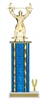 Wide Column with Trim<BR> Bench Press Trophy<BR> 12-14 Inches<BR> 10 Colors