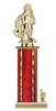 Wide Column with Trim<BR> Santa Trophy<BR> 12-14 Inches<BR> 10 Colors