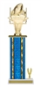 Wide Column with Trim<BR> Banner Football Trophy<BR> 12-14 Inches<BR> 10 Colors