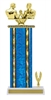 Wide Column with Trim<BR> Arm Wrestling Trophy<BR> 12-14 Inches<BR> 10 Colors