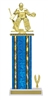 Wide Column with Trim<BR> Ice Hockey Goalie Trophy<BR> 12-14 Inches<BR> 10 Colors