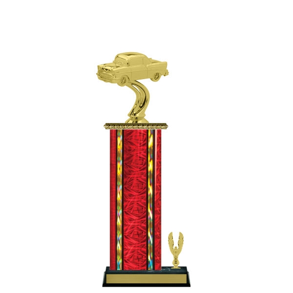 Wide Column with Trim<BR> 57 Chevy Trophy<BR> 12-14 Inches<BR> 10 Colors