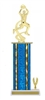 Wide Column with Trim<BR> Male Motion Basketball Trophy<BR> 12-14 Inches<BR> 10 Colors
