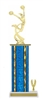 Wide Column with Trim<BR> Motion Cheer Trophy<BR> 12-14 Inches<BR> 10 Colors