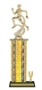 Wide Column with Trim<BR> Male Track Trophy<BR> 12-14 Inches<BR> 10 Colors