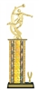 Wide Column with Trim<BR> Male Volleyball Trophy<BR> 12-14 Inches<BR> 10 Colors