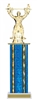 Wide Column<BR> Bench Press Trophy<BR> 12-14 Inches<BR> 10 Colors