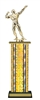 Wide Column<BR> Male Bodybuilding Trophy<BR> 12-14 Inches<BR> 10 Colors