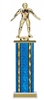 Wide Column<BR> Football Lineman Trophy<BR> 12-14 Inches<BR> 10 Colors