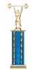 Wide Column<BR> Military  Press Trophy<BR> 12-14 Inches<BR> 10 Colors