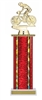 Wide Column<BR> Female Racing Bike Trophy<BR> 12-14 Inches<BR> 10 Colors