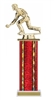 Wide Column<BR> Male Lawn Bowler Trophy<BR> 12-14 Inches<BR> 10 Colors