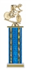 Wide Column<BR> Mountain Bike Trophy<BR> 12-14 Inches<BR> 10 Colors