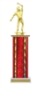 Wide Column<BR> Cricket Bowler Trophy<BR> 12-14 Inches<BR> 10 Colors