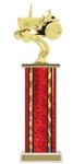 Wide Column<BR> Tractor Trophy<BR> 10-12 Inches<BR> 9 Colors