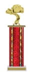 Wide Column<BR> Hot Rod Trophy<BR> 12-14 Inches<BR> 10 Colors