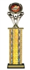 Wide Column<BR> Cornhole Trophy<BR> 12-14 Inches<BR> 10 Colors