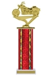 Wide Column<BR> Soft Tail Motorcycle Trophy<BR> 12-14 Inches<BR> 10 Colors