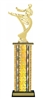 Wide Column<BR> Male Karate Trophy<BR> 12-14 Inches<BR> 10 Colors