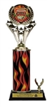 Wide Column Trophy - 1 Trim<BR> #2 Chili Insert  or Custom Logo<BR> 12-14 Inches<BR> 10 Colors