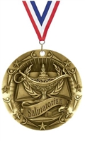 World Class XXL<BR> Salutatorian Medal<BR> Gold/Silver/Bronze<BR> 3 Inches