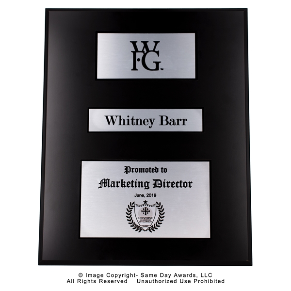 WFG Marketing Director <BR> Ebony Finish Plaque<BR> 16x20 Inches